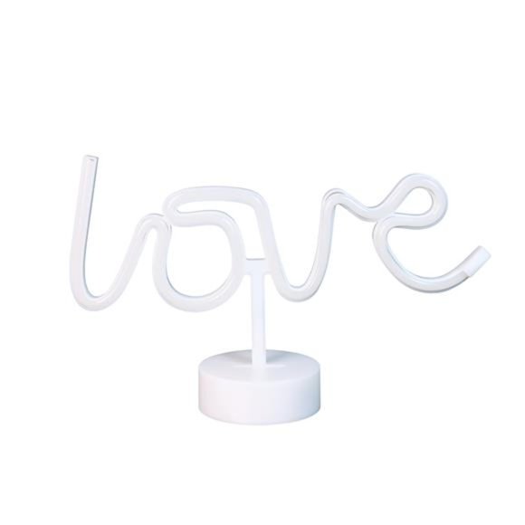 New in Box  Neon-Style Love Light Battery Operated Pink LED, with Built-in Timer - Picture 5 of 8